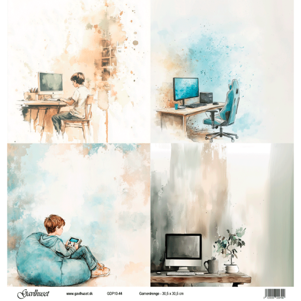 Gavlhusets Design - Papir - Gamerdrenge