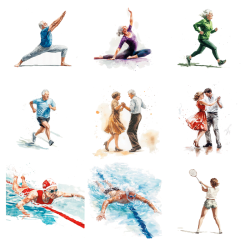 Gavlhusets Design - Papir - Sportsliv - Seniorer