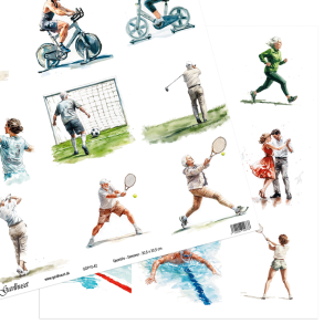 Gavlhusets Design - Papir - Sportsliv - Seniorer