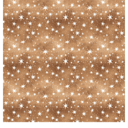 Gavlhusets Design - Papir - Brune br og stjerner