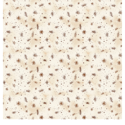 Gavlhusets Design - Papir - Grene og stjerner med grangrene