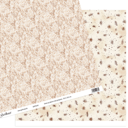 Gavlhusets Design - Papir - Grene og stjerner med grangrene