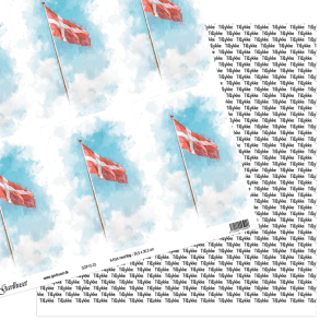 Gavlhusets Design - Papir - 6 Kort med flag