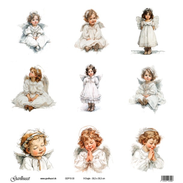 Gavlhusets Design - Papir - 9 Engle