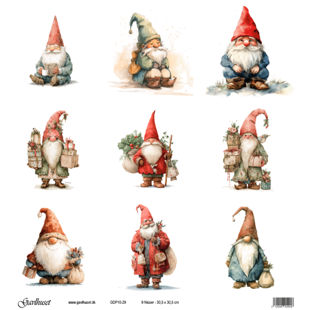 Gavlhusets Design - Papir - 9 Nisser