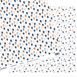Gavlhusets Design - Papir - Balloner og stjerner