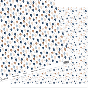 Gavlhusets Design - Papir - Balloner og stjerner
