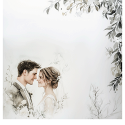 Gavlhusets Design - Papir - Brudepar