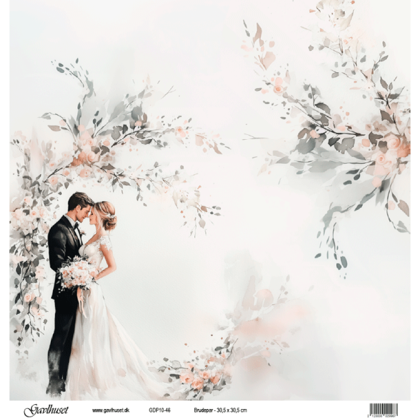 Gavlhusets Design - Papir - Brudepar