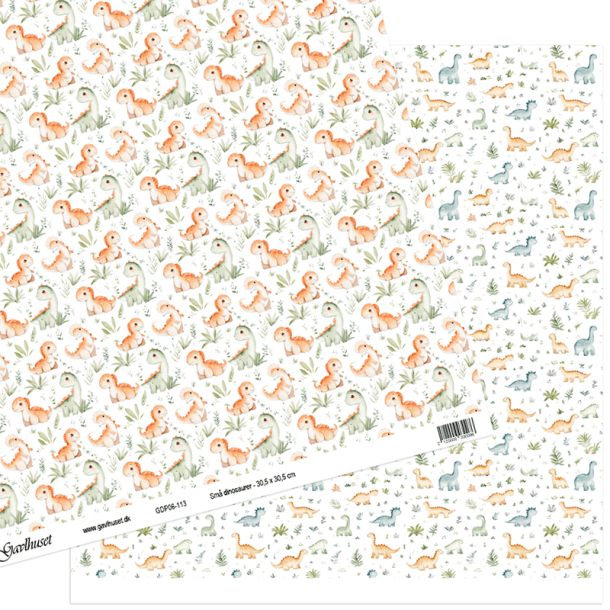 Gavlhusets Design - Papir - Sm� dinosaurer