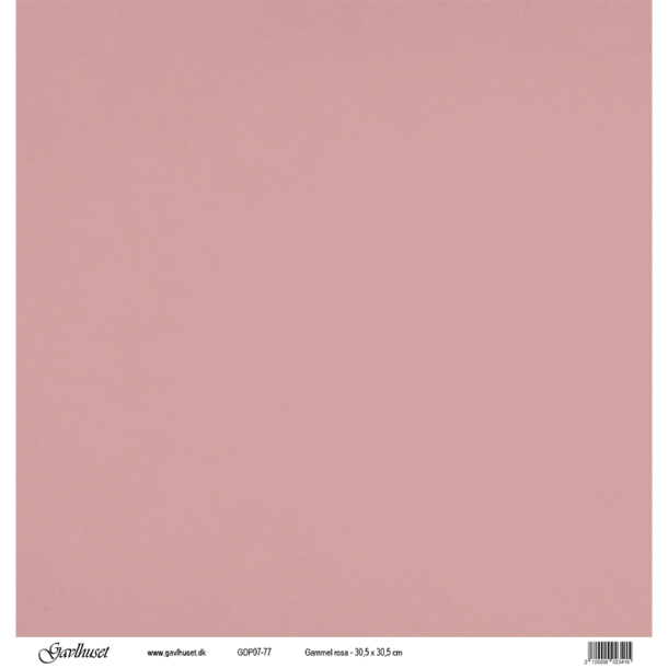 Gavlhusets Design - Papir - Gammel rosa