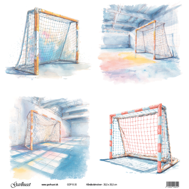 Gavlhusets Design - Papir - Hndboldmotiver