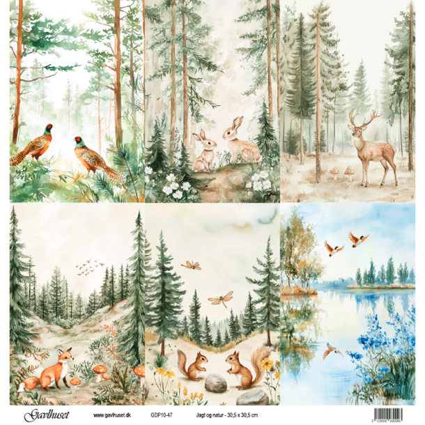Gavlhusets Design - Papir - Jagt og natur