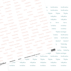 Gavlhusets Design - Papir - Konfirmationstekster - Lotus og Bl