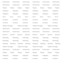 Gavlhusets Design - Papir - Konfirmationstekster - Sort og Gr