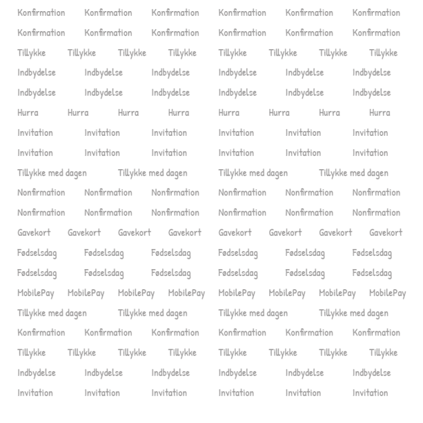 Gavlhusets Design - Papir - Konfirmationstekster - Sort og Gr