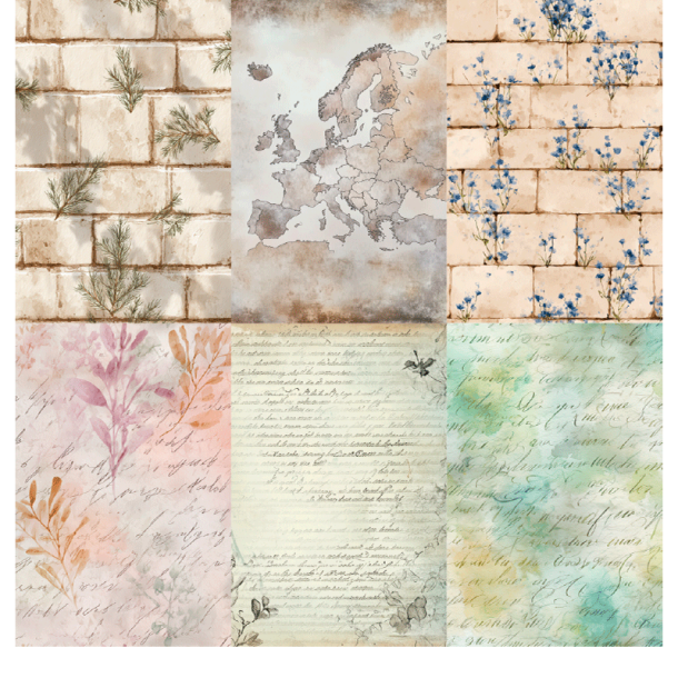 Gavlhusets Design - Papir - Breve og post baggrunde