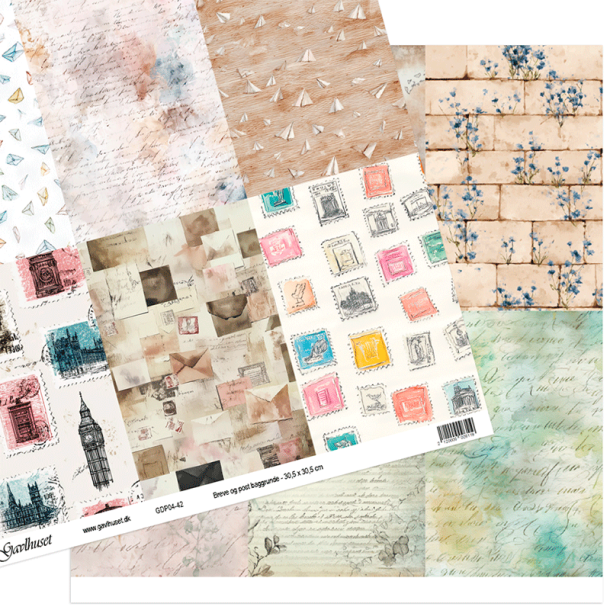 Gavlhusets Design - Papir - Breve og post baggrunde