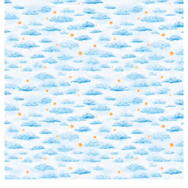 Gavlhusets Design - Papir - Skyer og sol