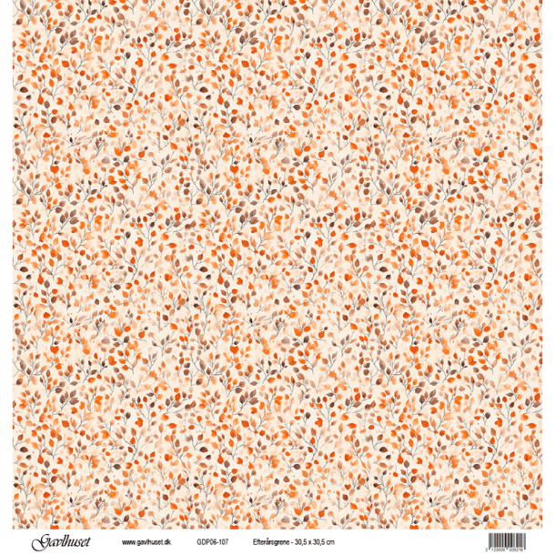 Gavlhusets Design - Papir - Efter�rsgrene