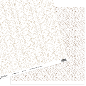 Gavlhusets Design - Papir - Sm hvide blomster