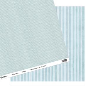 Gavlhusets Design - Papir - Smalle og brede striber - Bl