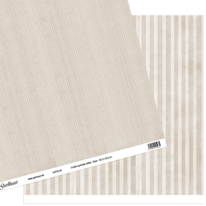 Gavlhusets Design - Papir - Smalle og brede striber - Brun