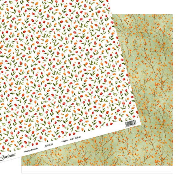 Gavlhusets Design - Papir - Tulipaner