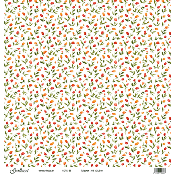 Gavlhusets Design - Papir - Tulipaner