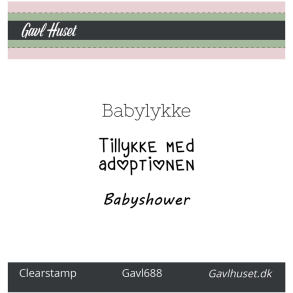 Gavlhusets Design - Stempel - Babylykke
