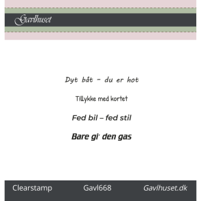 Gavlhusets Design - Stempel - Dyt b�t