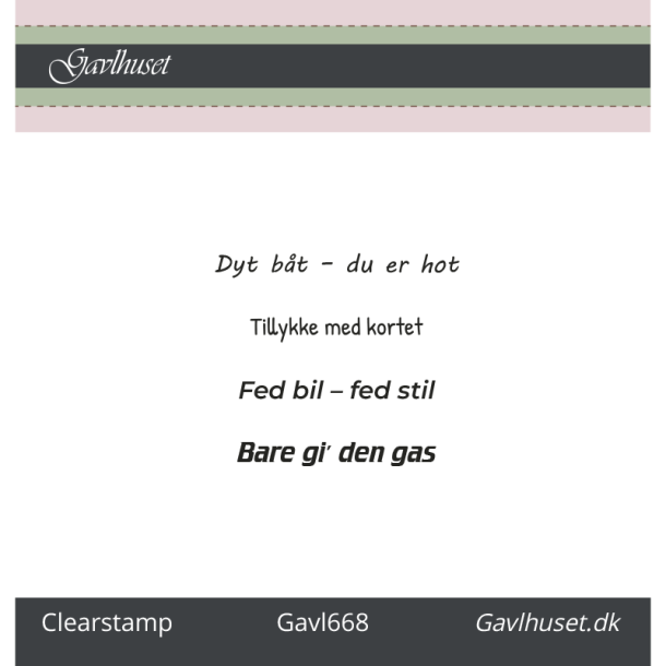 Gavlhusets Design - Stempel - Dyt b�t