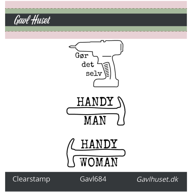 Gavlhusets Design - Stempel - Handy Man