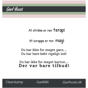 Gavlhusets Design - Stempel - Strikketerapi