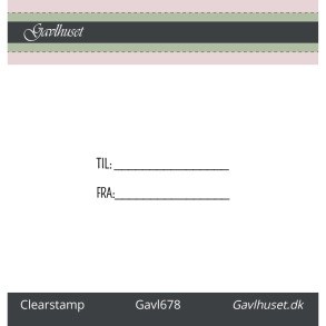 Gavlhusets Design - Stempel - Til og fra