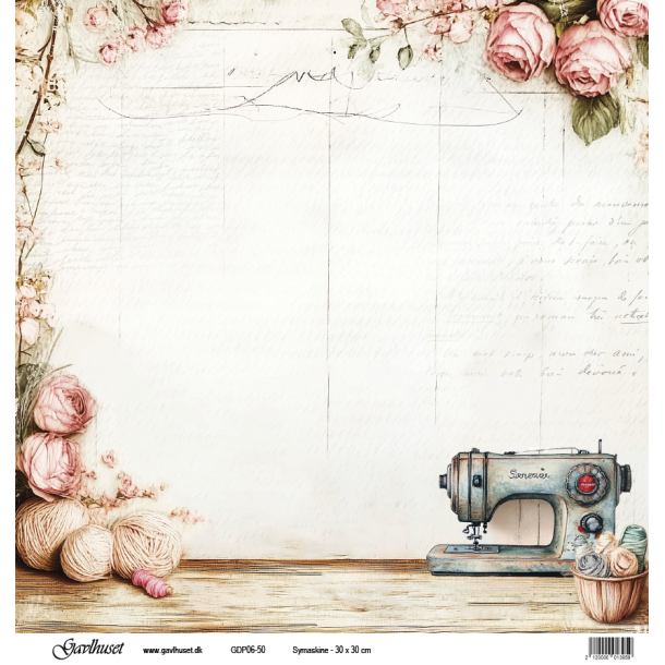 Gavlhusets Design - Papir - Symaskine