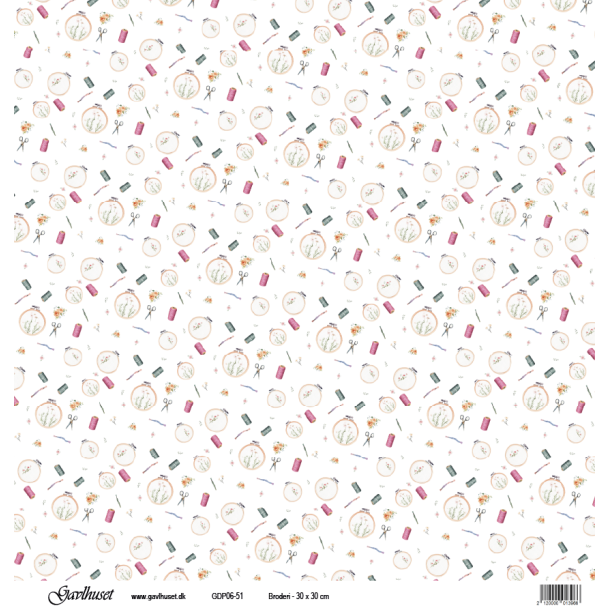 Gavlhusets Design - Papir - Broderi