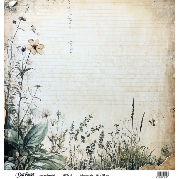 Gavlhusets Design - Papir - Botaniske noter