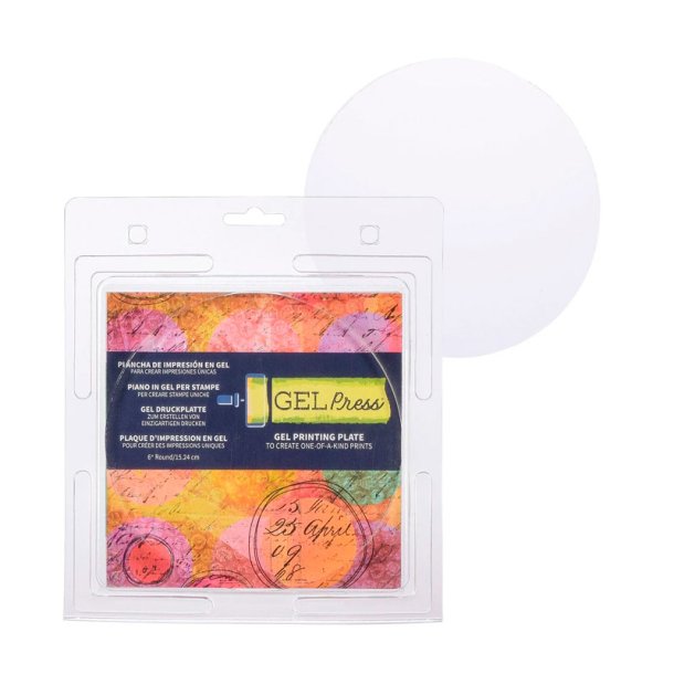 Gel Press - Gel Printing Plate - Circle 6"