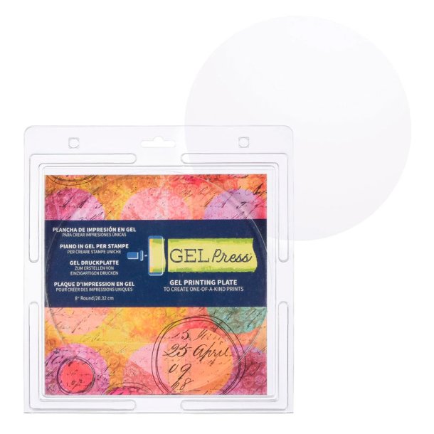 Gel Press - Gel Printing Plate - Circle 8"
