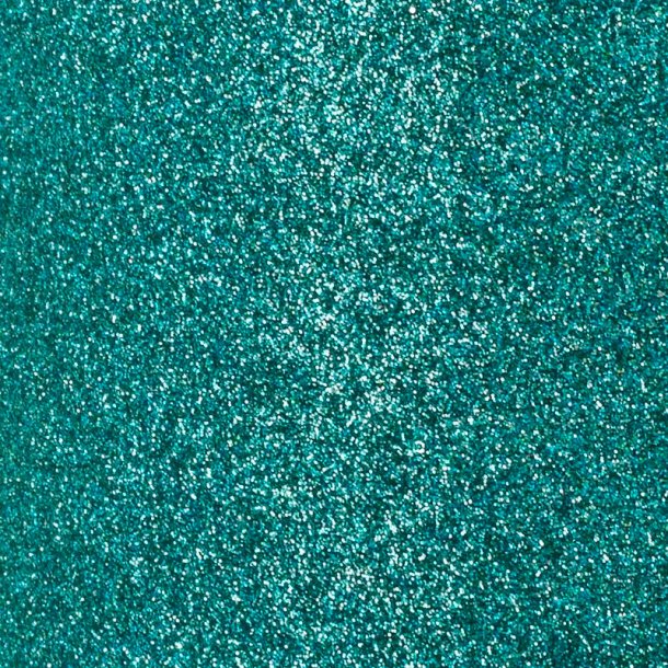 Vaessen Creative - Selvklbende Glitter Papir - Aqua