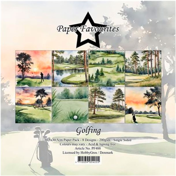 Paper Favourites - Blok 12" - Golfing