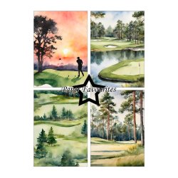 Paper Favourites - Blok A5 - Golfing