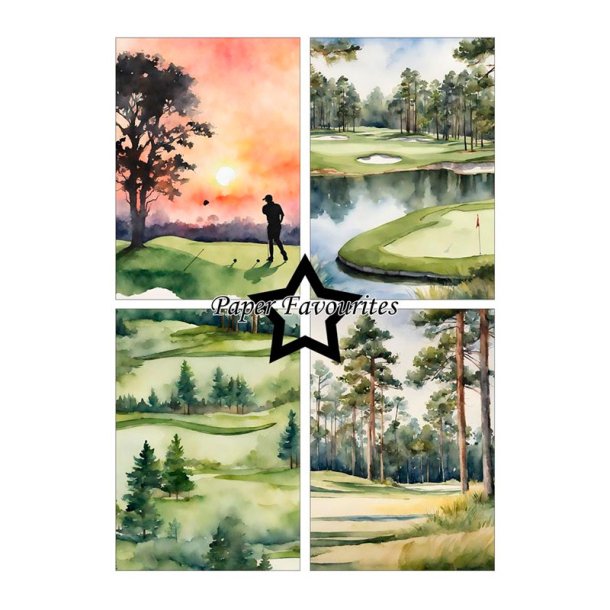 Paper Favourites - Blok A5 - Golfing
