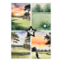 Paper Favourites - Blok A5 - Golfing