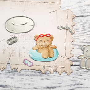 Gummiapan - Die - Bamse i badering