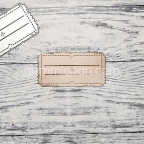 Gummiapan - Die - Billet med blomst