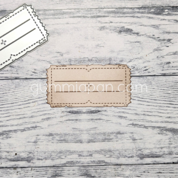 Gummiapan - Die - Billet med blomst