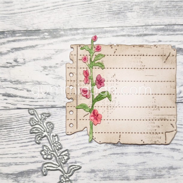 Gummiapan - Die - Blomst - Ridderspore