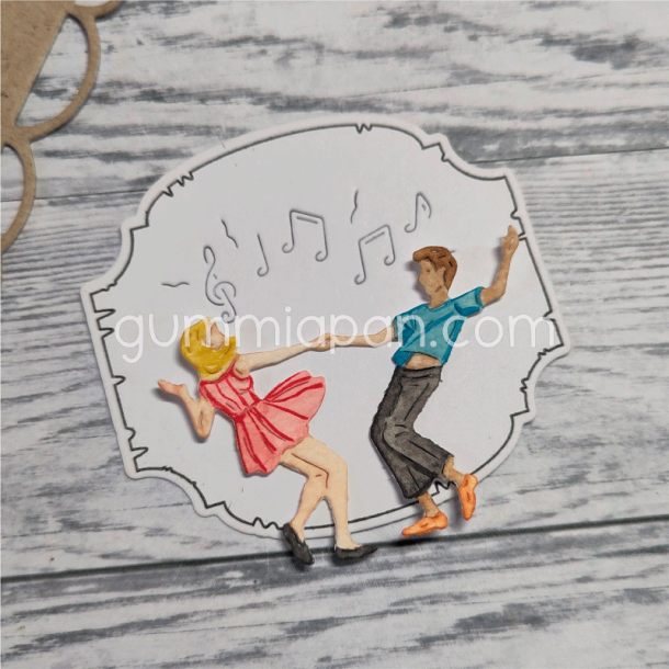 Gummiapan - Die - Tekstur med musiknoter